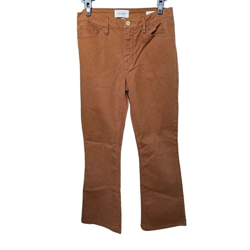 FRAME Women's Bootcut Jeans Size 27 Brown Camel Denim Pants